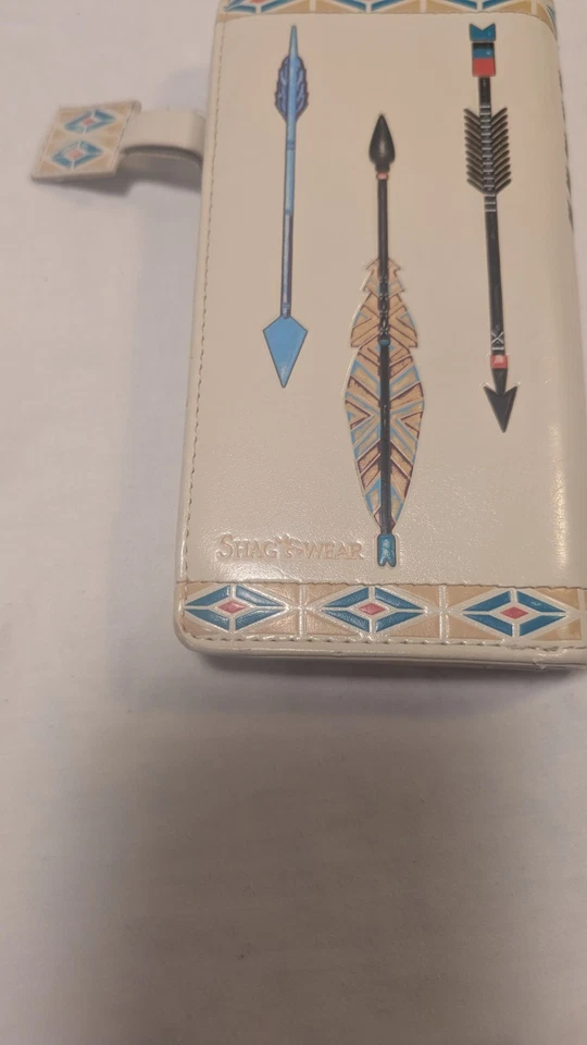 Cartera sin asas vegana premium Shag Wear para mujer tarjetero cremallera con... Foto 2 de 4