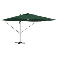 Parasol déporté inclinable et pivotant 351 x 250 x 253 cm design moderne terras
