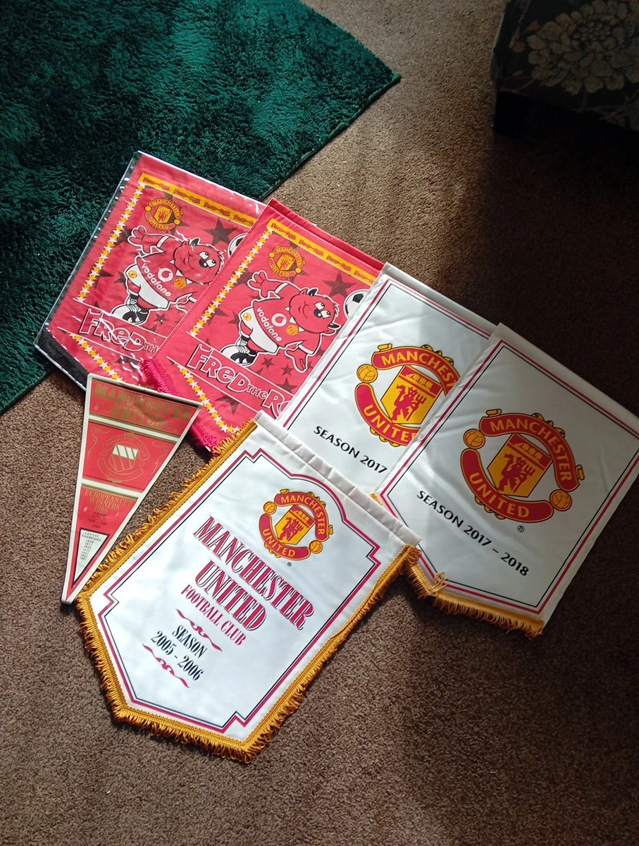Fanion Vintage Manchester United – Rare Pennant Wimpel Gagliardetto – Collection