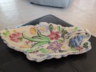 Vintage Blue Ridge Southern Potteries 1950’s Floral Leaf Relish Tray With Handle — photo 2