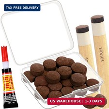 Billiard Pool Cue Tips - Pool Cue Stick Tips Replacement Repair Kit Billiard Cue