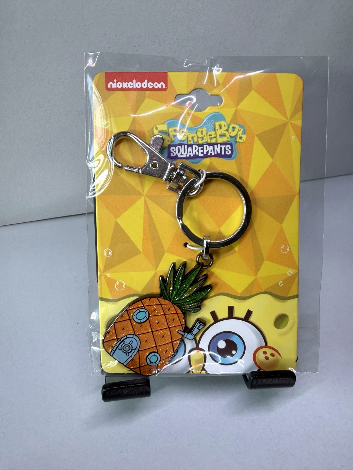 Nickelodeon Spongebob Squarepants Pineapple House Enamel Metal Keychain 1-2” New