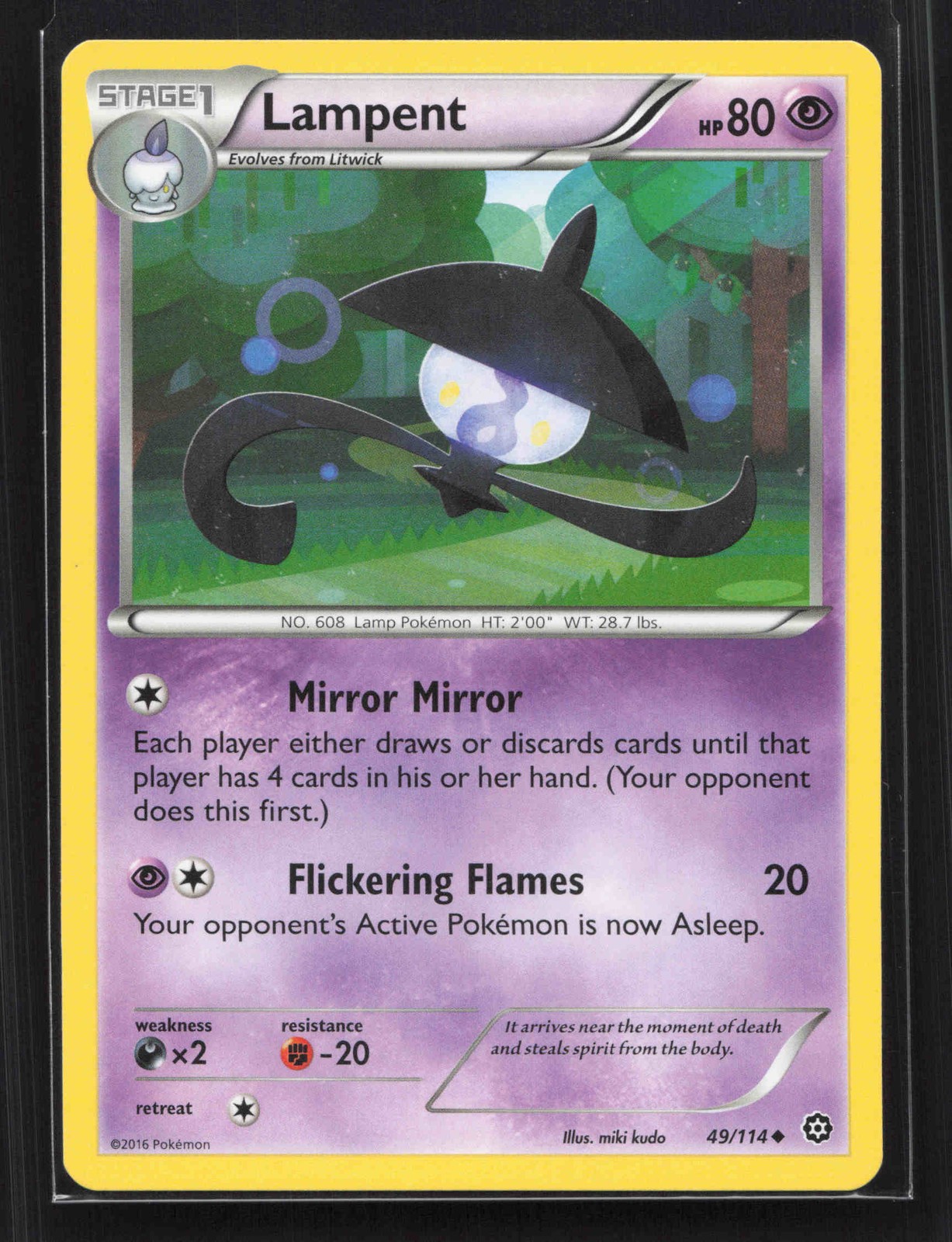 Lampent Uncommon XY - Steam Siege 49/114 NM