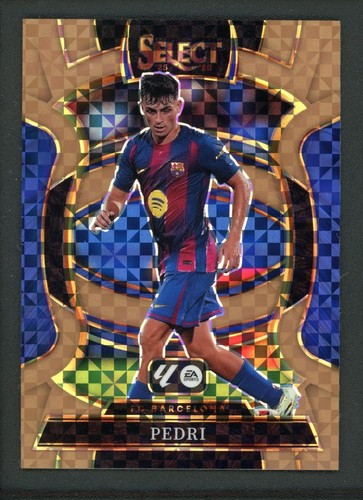 2025-26 PEDRI 41/99 PANINI SELECT LA LIGA TERRACE CHECKERBOARD BRONZE