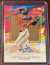 2022 Topps Pro Debut - Future Cornerstones Autographs Aeverson Arteaga Gold /50