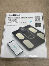 RunStar Professional Smart Body Fat Scale w/ 8 Electrodes FG2305ULB Black