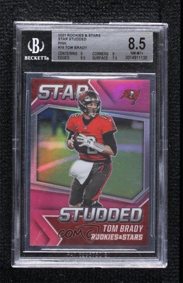 2021 Panini Rookies & Stars Star Studded Pink 27/75 Tom Brady #SS-19 16rf
