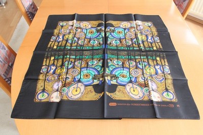 Seidentuch und Buch Hundertwasser AO TEA ROA - INSEL DER VERLORENEN WÜNSCHE
