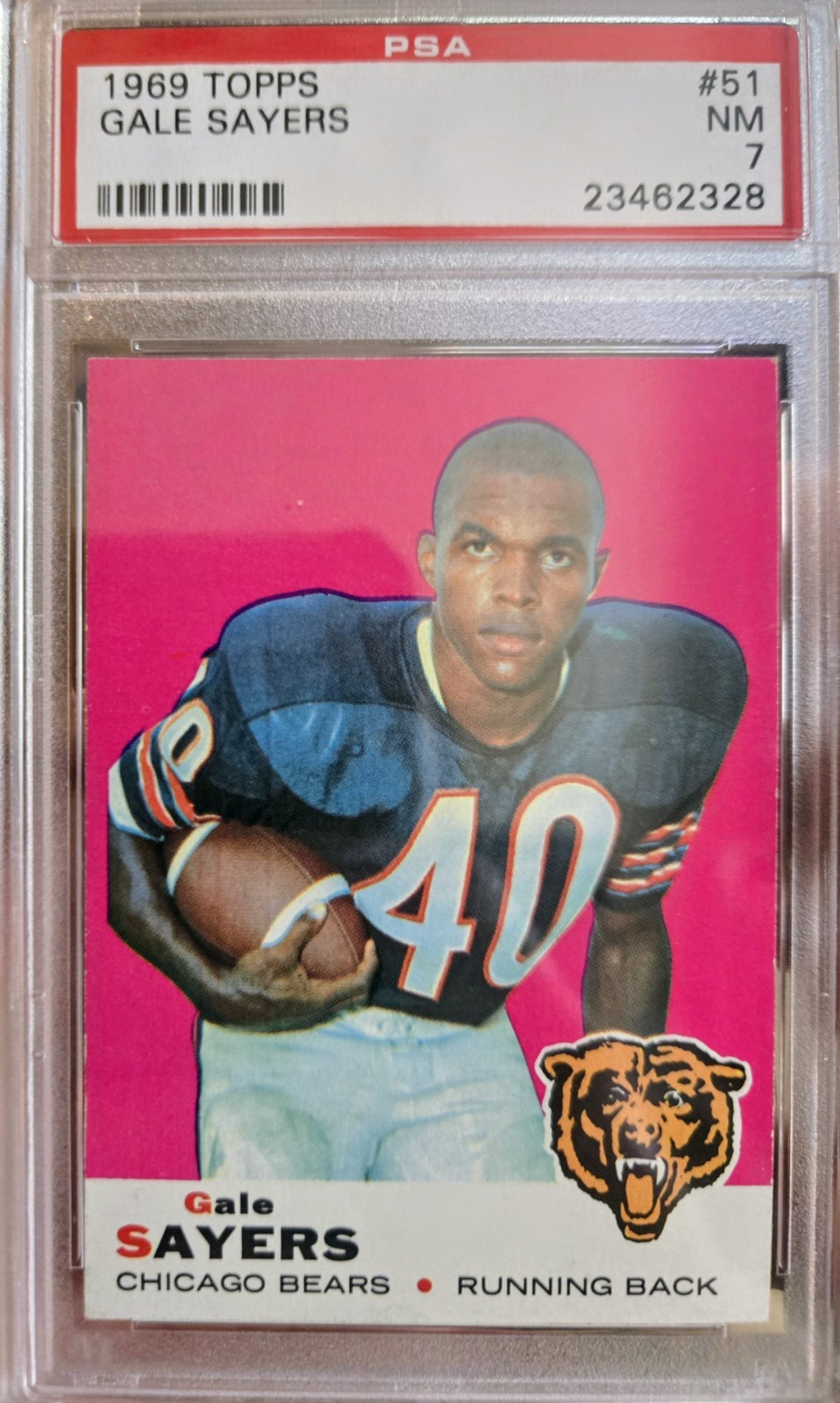1969 Topps Gale Sayers PSA 7