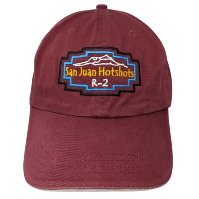San Juan Hotshots R-2 Slideback Hat Red One Size Embroidered Fahrenheit