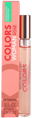 Colors Rose Intenso by Benetton for Women Eau de Parfum Spray 0.34oz New