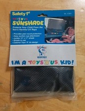 Vtg Saftey 1st Toys R Us Sunshade Geoffrey Shade 13" x 17" Suction Cup NOS