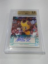 2016 LEAF SPORTS HEROES BLUE SPECTRUM AUTO MAGIC JOHNSON 10/10 BGS9.5/10 LAKERS
