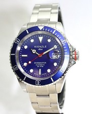 Bracciale KIENZLE 1822 Divemaster Automatico Acciaio Vetro Zaffiro Data 20BarW.R.