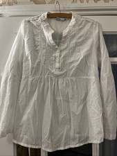 Next Maternity White Blouse Size 10