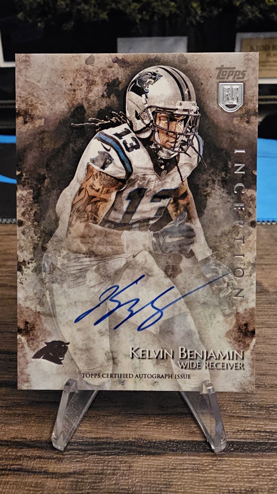 Kelvin Benjamin Topps Inception Rookie Autographs #22 Base