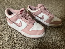Nike Dunk Low GS Pink/White Leather Low Top S...