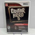 Guitar Hero 5 (Nintendo Wii, 2009) Musical Dance Complete With Manual