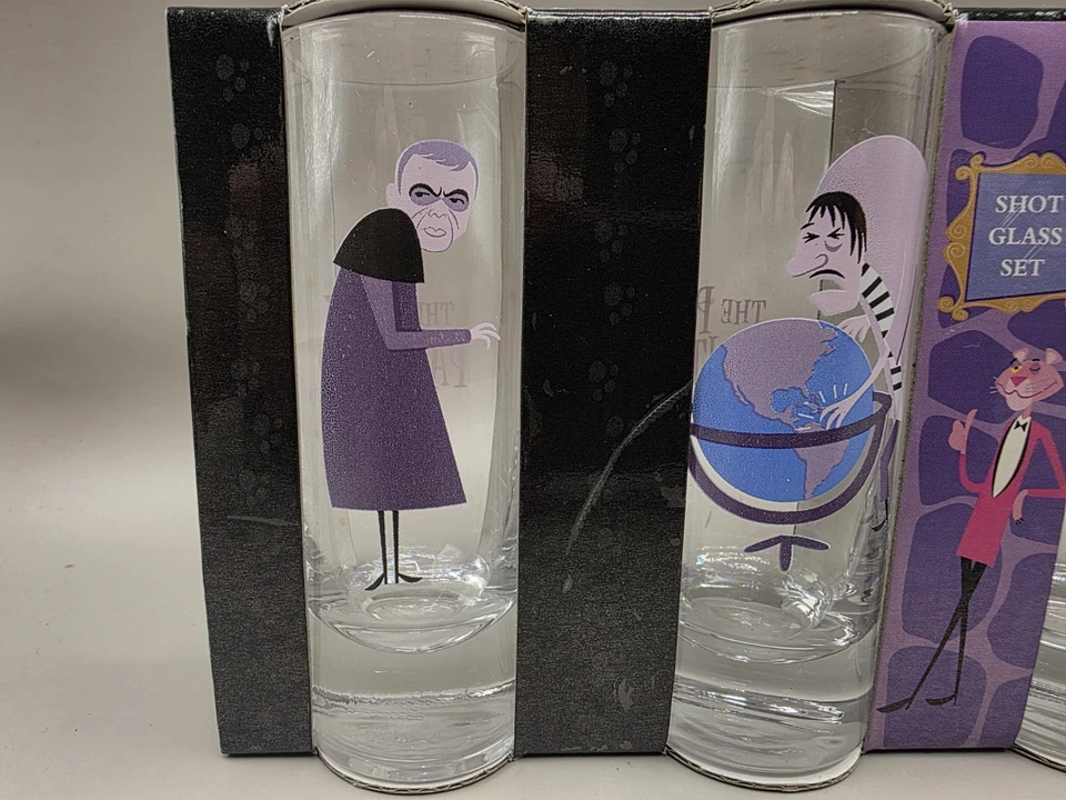 Juego de 4 vasos Pink Panther 40 aniversario de Shag Hi-Ball Foto 2 de 4