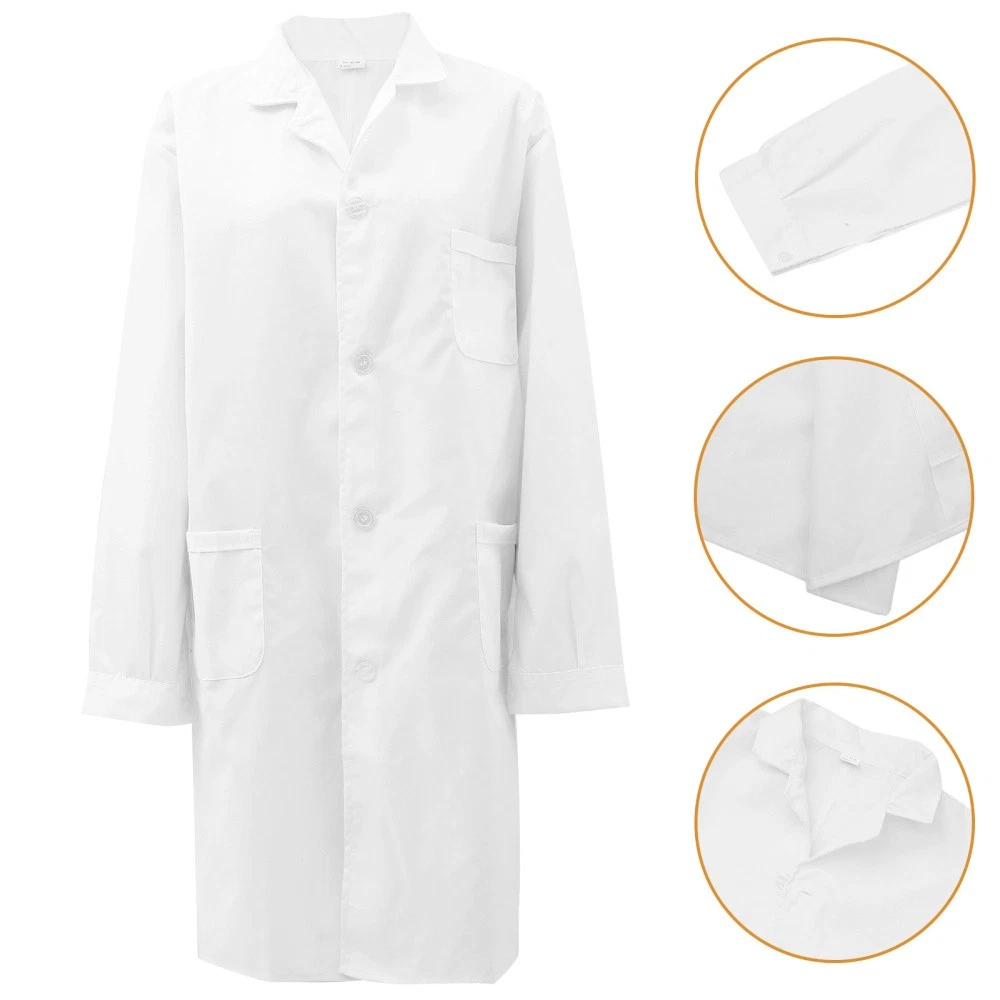VETEMENTS Cappotto Bianco Vestiti Sperimentali Uomo Scienziato Costume Medico Adulto