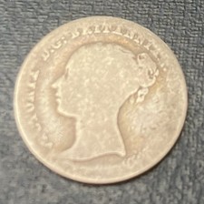 1842 Queen Victoria 4 Pence .925 Silver Mintage 725 000.see PhotoDetails