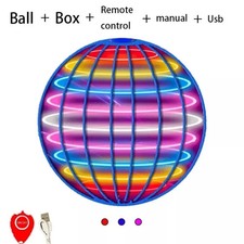 Flying Orb Ball Toys Hand Controlled RGB Light Magic Hover Boomerang Orb Spinner