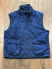 Vintage LL Bean Vest Large Blue Green Thinsulate