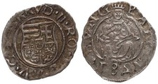 Austria Hungary - 1 Denar 1581 - Silver 0.500, 0.58g, Ø 16.5mm