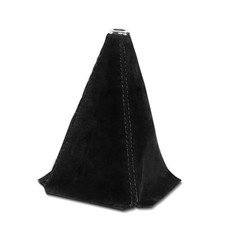 Car Shift Knob Dust Cover, Car Shift Boot, Leather Gear Shift Black/Suede