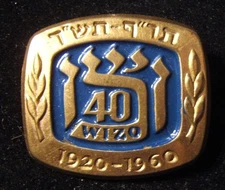 Vintage WIZO anniversary pin