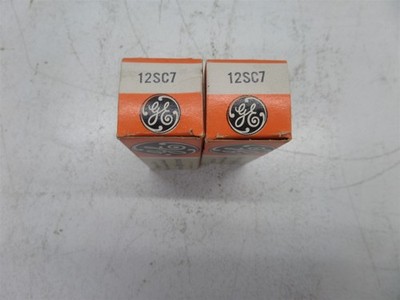 Lot Of 2 General Electric 12SC7 Electron Tubes
