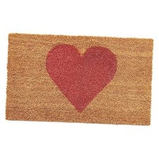Madison Heart Doormat Pink, 24" x 36" 