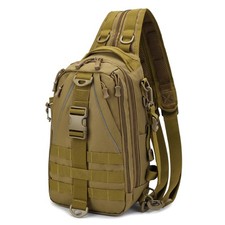 Small Fishing Backpack Tackle Bag With Rod Holder Waterproof Sling Bag