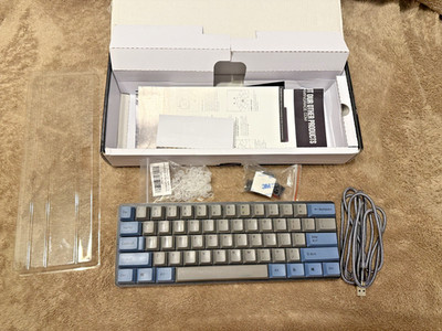 Glorious Modular Mechanical Keyboard GMMK-COMPACT RGB With Keys Grey and Blue