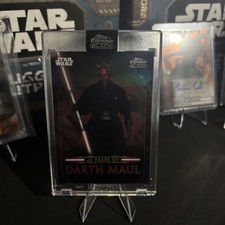 2024 Topps Chrome Black Star Wars 25 Years Of Darth Maul DM-4 - Encased