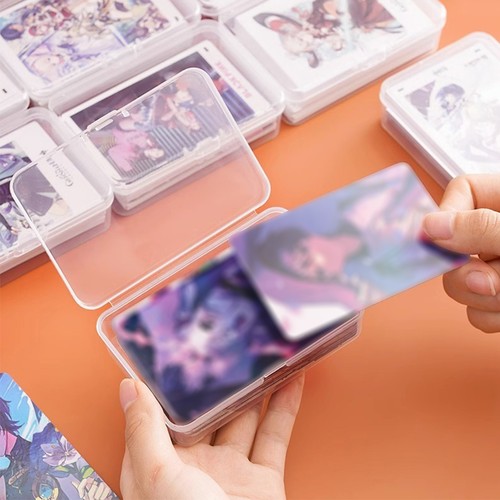 Clear Plastic Trading Card Storage Box Holder Playing Game Cards Case Organizer - Picture 4 of 15