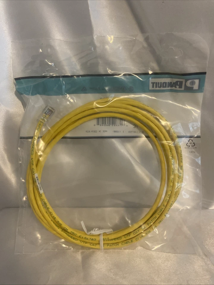 Box Of 10-PANDUIT UTP  PATCH CORD 10FT 24AWG 10FT - Image 2 of 4