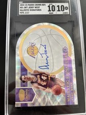 2022 Crown Royale Jerry West Majestic Signature Fotl SGC 10/10 🔥 Legend! 1/17!