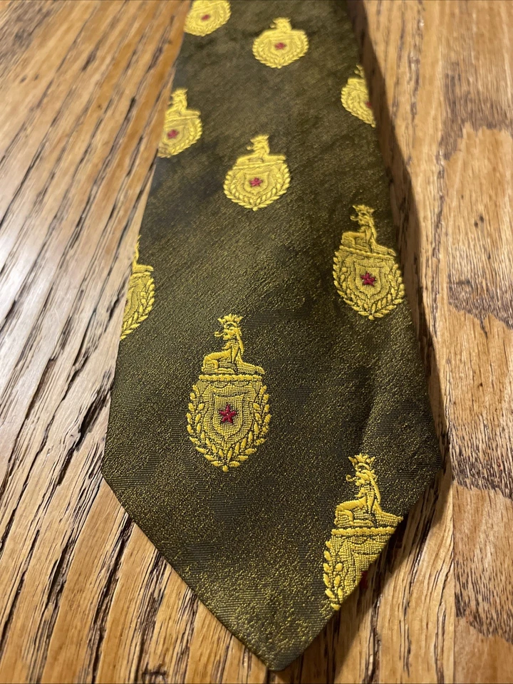 Винтажный 50-х 60-х Sears рокабилли полиэстер галстук VLV щит гребни качели - Изображение 2 из 4