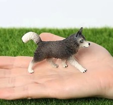 Husky Dog Animal Figure Toy PVC Doll Small Figurine Birthday Gifts