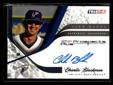 2008 TriStar Prospects Plus Charlie Blackmon Autograph Auto Farm Hands ZK8090