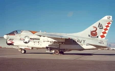 LTV A-7E Corsair II VA-86 Sidewinders Solid Mahogany Wood Model Large Scale 1/32