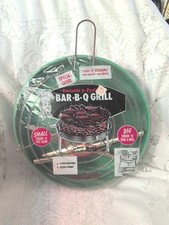Vintage Marshallan Green Metal Portable Bar B Q Grill Bbq Unused Original Nos
