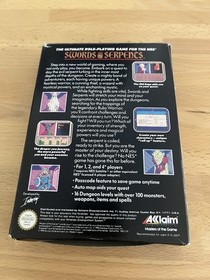 Swords and Serpents NES (PAL UKV) &ndash; Complete in Box CIB &ndash; Acclaim 1990 &ndash;NINTENDO