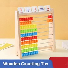 Montessori Education Bead Math,Wooden Counting Toy,Addition Subtraction Learning