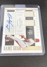 2021 Panini National Treasures - Game Gear Materials Signatures Carlos Martinez 