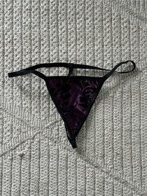 Sexy Lace up Purple Corset Lingerie Bustier/G-string-Large