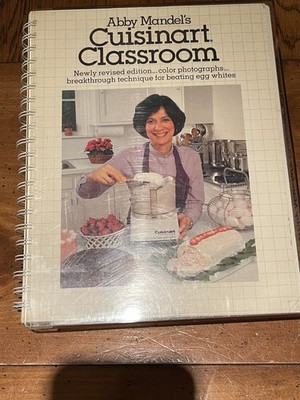Vintage Abby Mandel s Original Cuisinart Classroom Cookbook and Hard Case - 1982