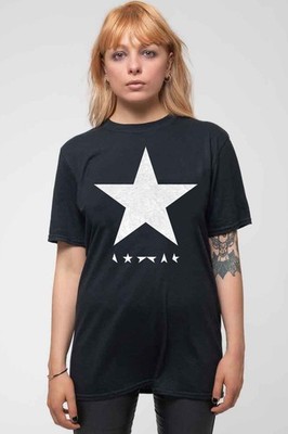 David Bowie T Shirt Blackstar Band Logo Album Cover Official Mens New Black Size