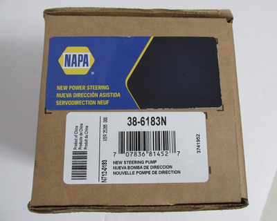 #ad NEW NAPA Power Steering Pump w o Reservoir 38 6183N Automotive Replacement Parts $219.95